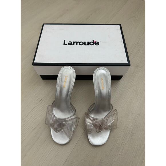 Larroude Mariah Heel in Silver - Picture 2 of 15